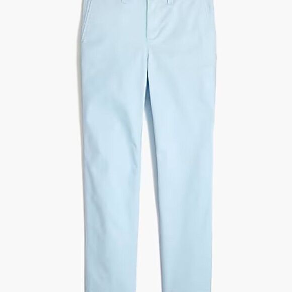 J. Crew Factory Petite high-rise girlfriend chino pant size 2P NWT Blue Breeze - Picture 6 of 13